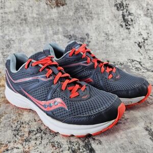 Saucony Cohesion 11  Running Shoes Womens 10.5 Gray Coral S10420-2 Hiking Trail